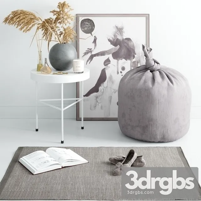 Decorative Set 50 3D Model Free