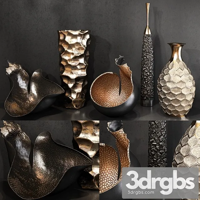Decorative set 52 2 3D Model Free