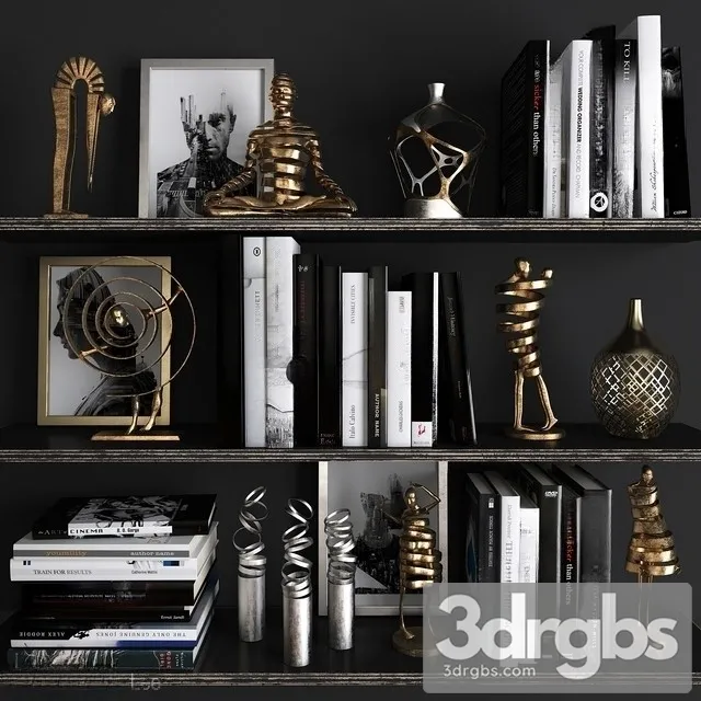 Decorative Set 52 3D Model Free