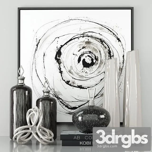 Decorative set 53 2 3D Model Free