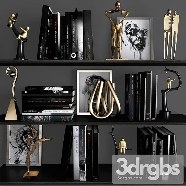 Decorative Set 53 3D Model Free