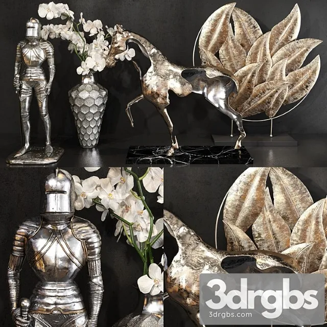 Decorative set 53_3 3D Model Free