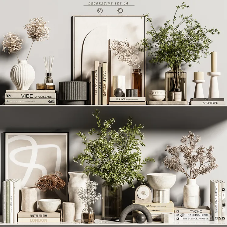 decorative set 54 3D Model Free