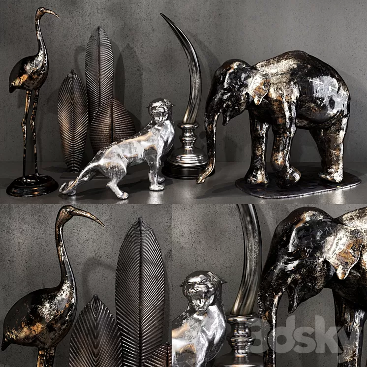 Decorative set 54 3D Model