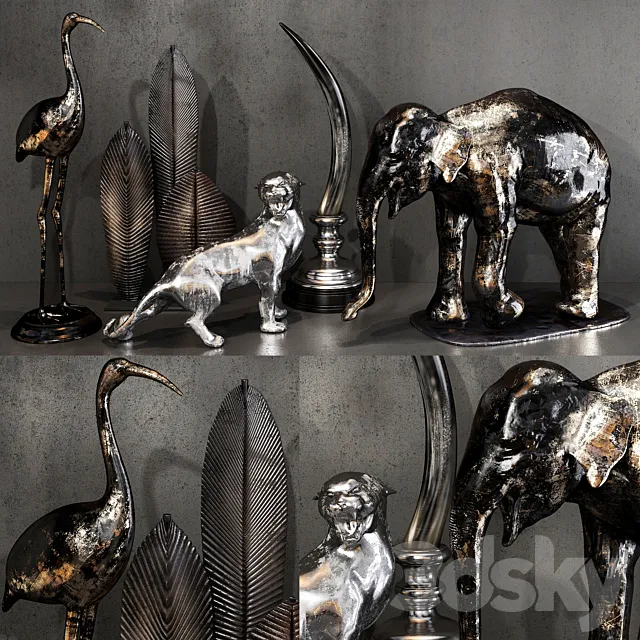 Decorative set 54 3DModel