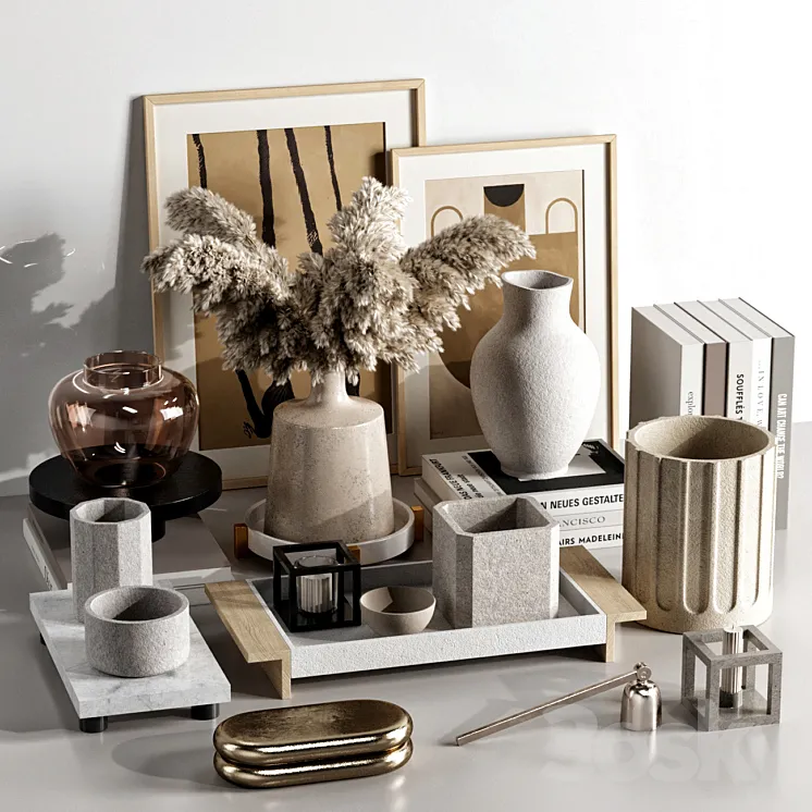 Decorative set 56 3D Model Free