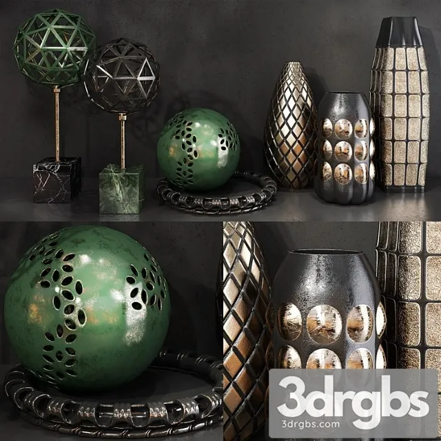 Decorative set 57 2 3D Model Free