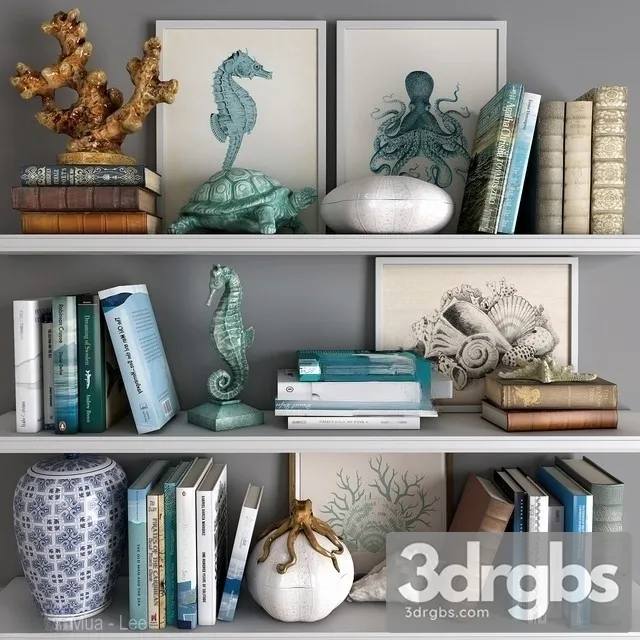 Decorative Set 58 3D Model Free