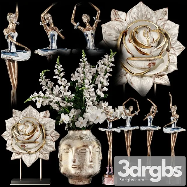 Decorative set 59 3D Model Free