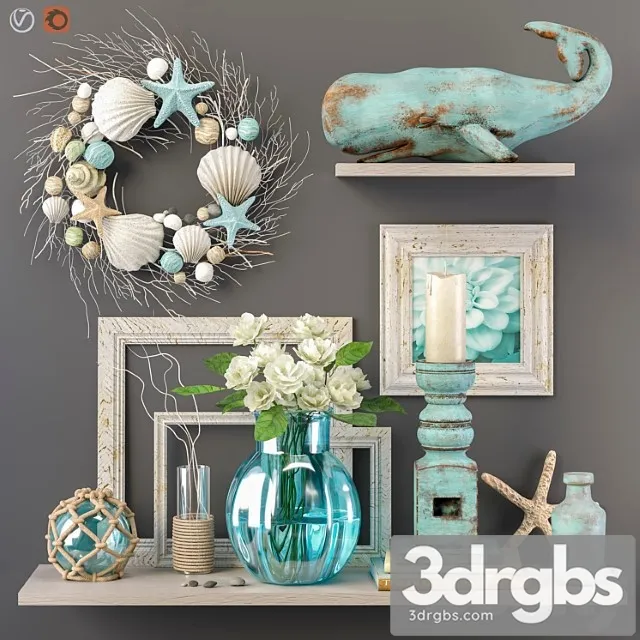 Decorative set 5_1 3D Model Free