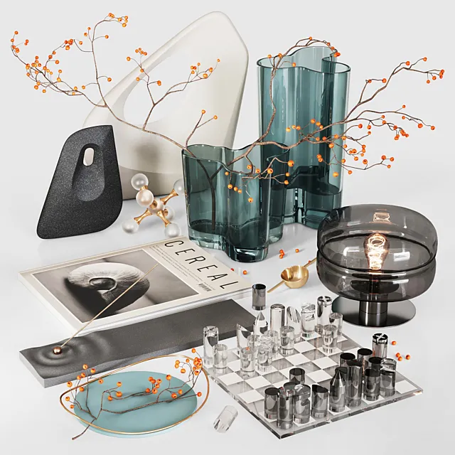 Decorative set 6 3DModel