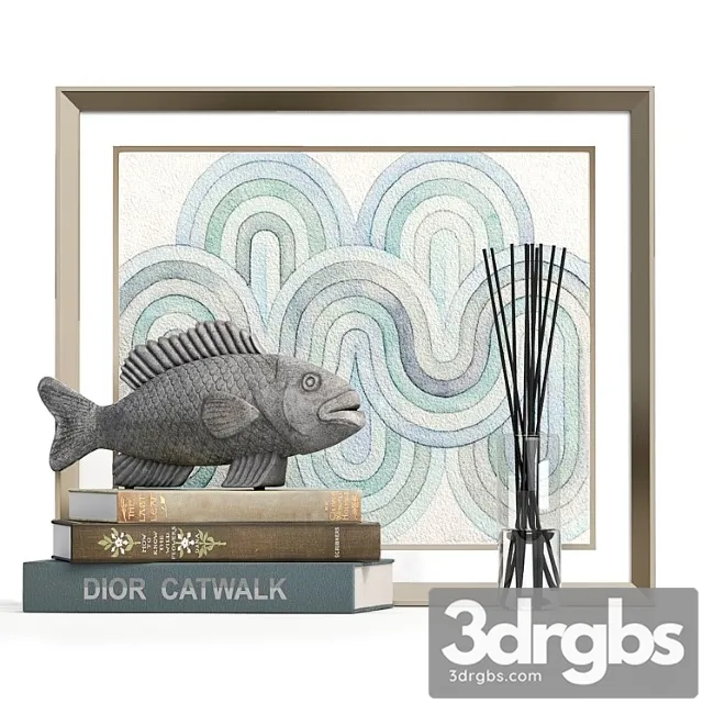 Decorative set 6 fish