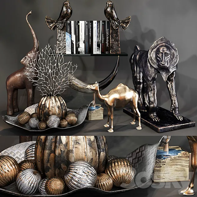 Decorative set 61 3D Model