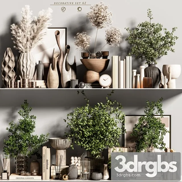 Decorative Set 62 3D Model Download