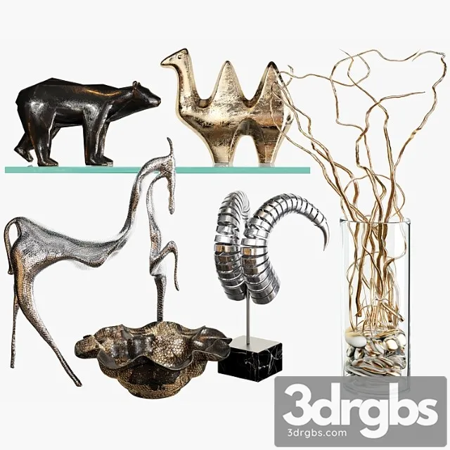 Decorative set 62_3 3D Model Download