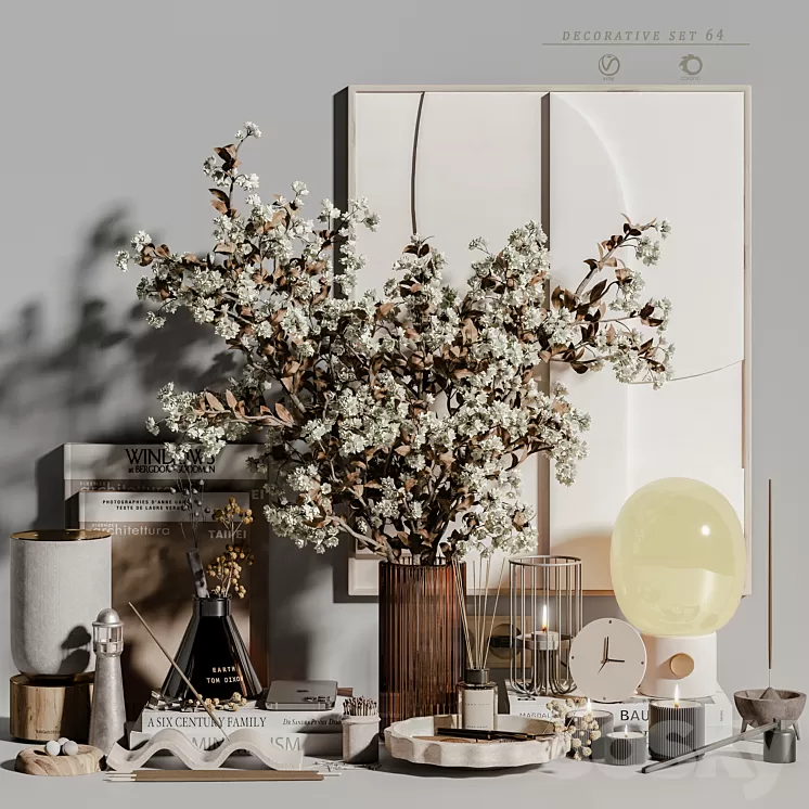 decorative set 64 3D Model Free