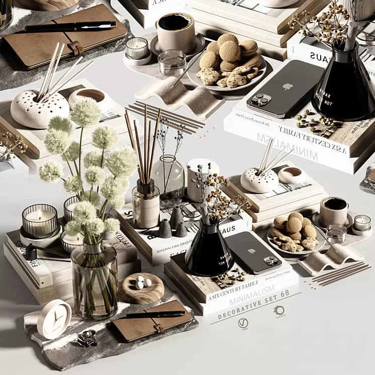 decorative set 68 3D Model Free