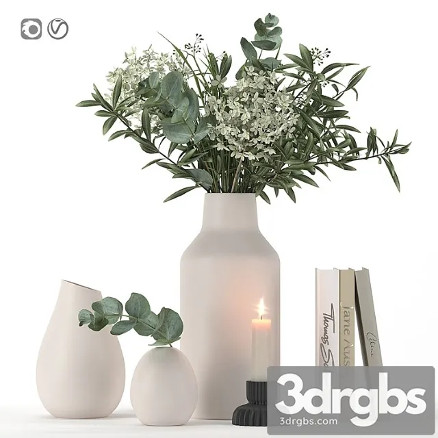 Decorative set 6_3 3D Model Free