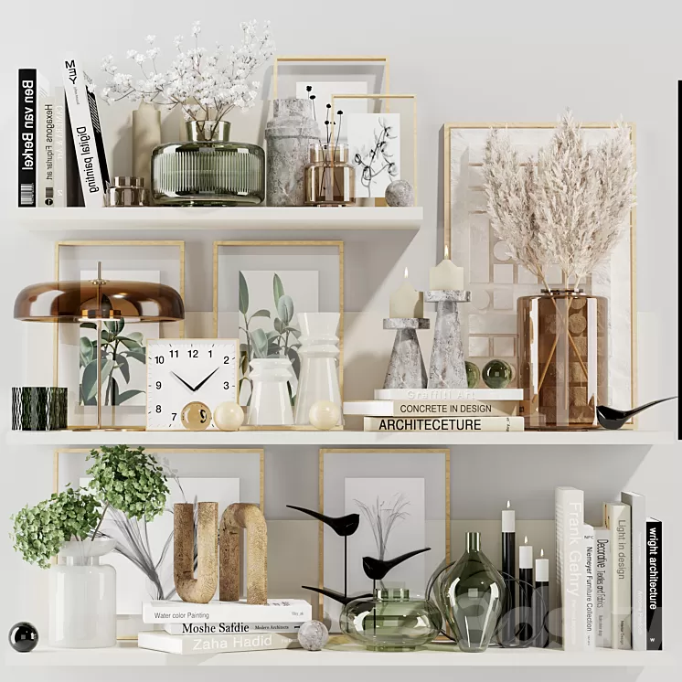 Decorative set 7 3D Model Free