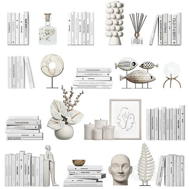 Decorative set 7 3DModel