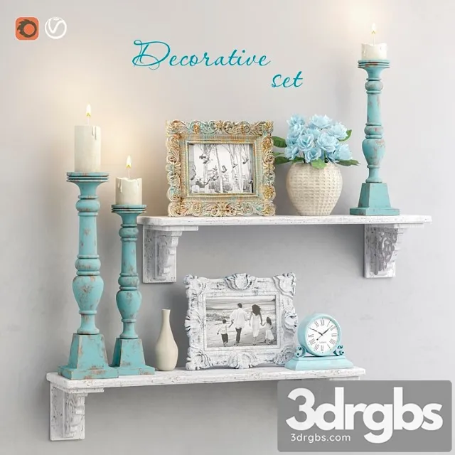Decorative set 7_1 3D Model Download