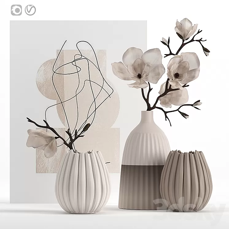 Decorative set 8 3D Model