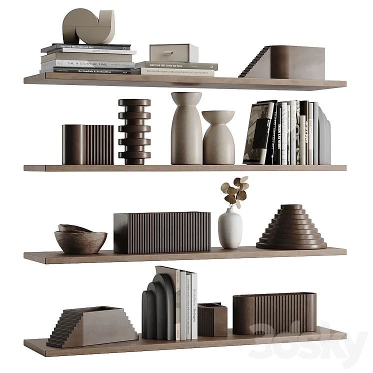 Decorative set 8 3D Model Free Download