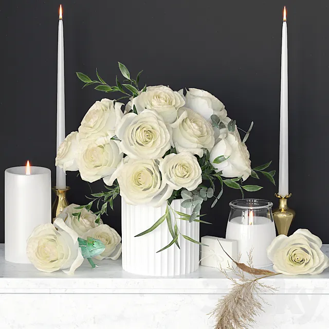 Decorative set 8 3DModel