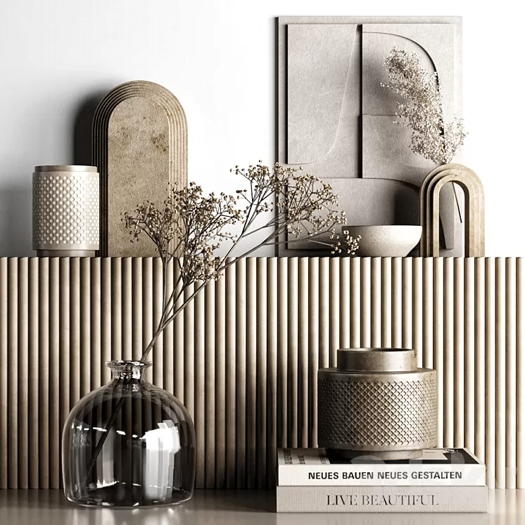 Decorative set 80 3D Model Free