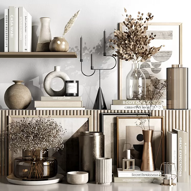 Decorative set 82 3D Model Free