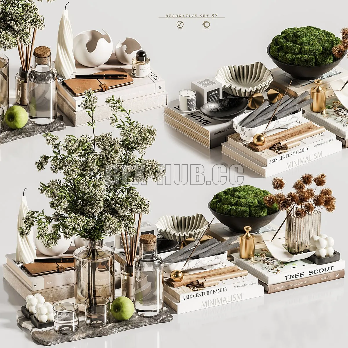 Decorative set 87 3D Model