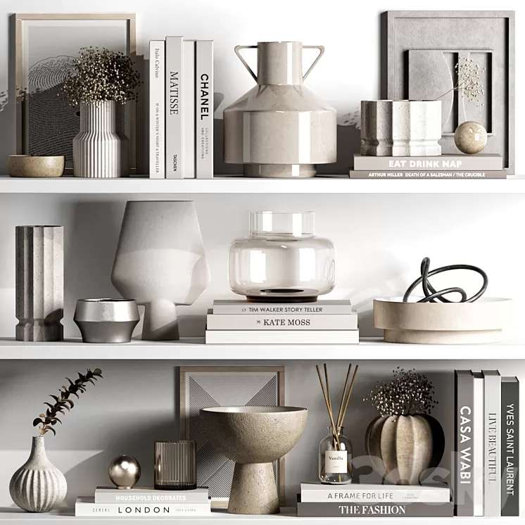 Decorative set 87 3D Model Free