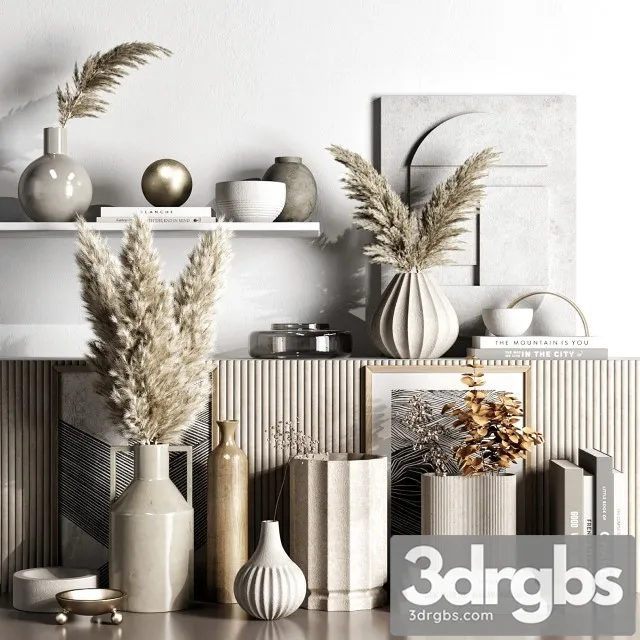 Decorative Set 89 3D Model Free