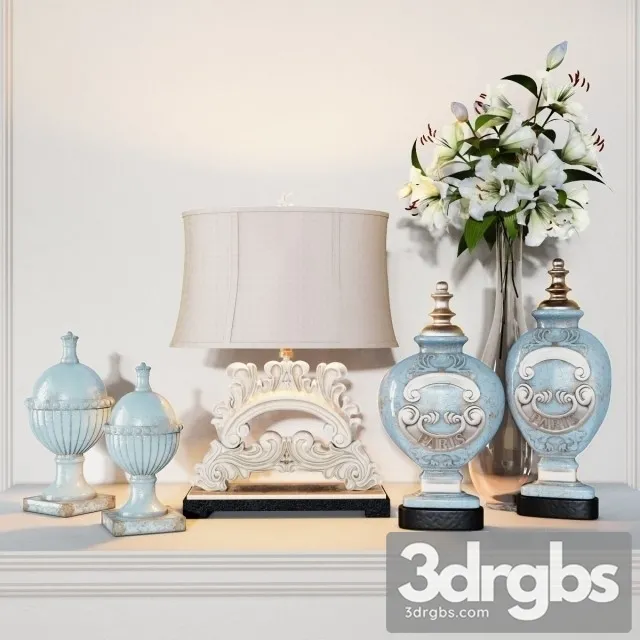 Decorative Set 9 3D Model Free