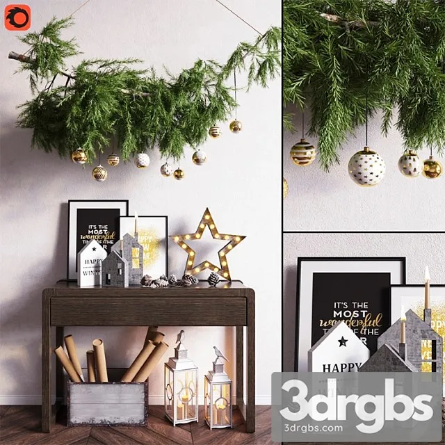 Decorative set 9 3D Model Free