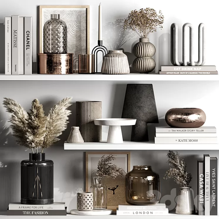 Decorative set 91 3D Model Free