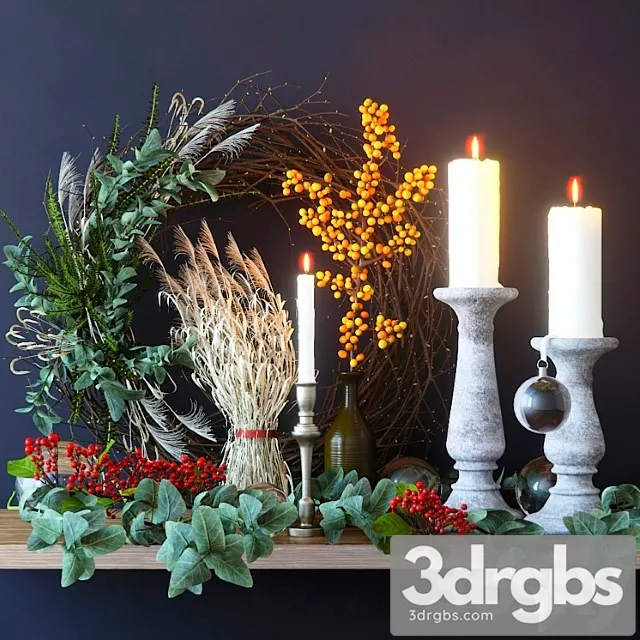 Decorative set 9_1 3D Model Free