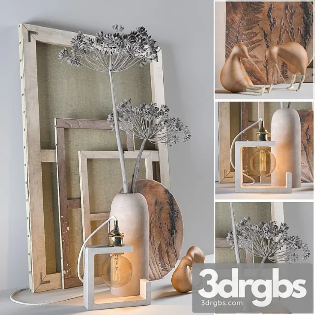 Decorative set _1234 3D Model Free