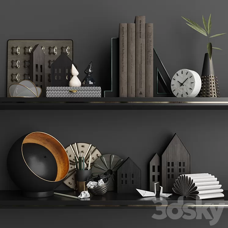 Decorative set A1 3D Model