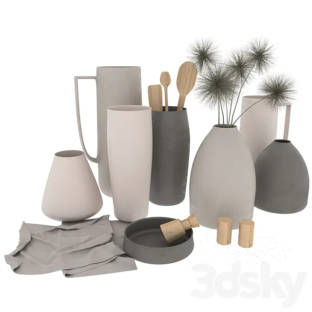 Decorative set A101 3DModel