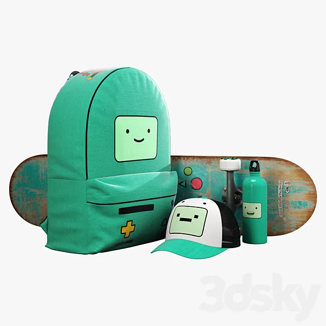 decorative set adventure time Bimo 3D Model