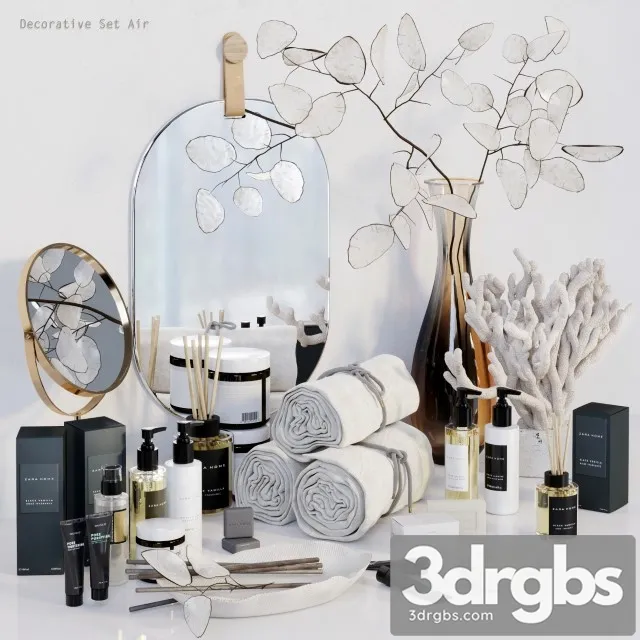 Decorative Set Air 3D Model Free