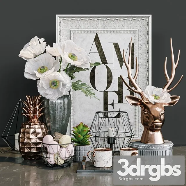 Decorative set Amore Decorative set 3D Model Free