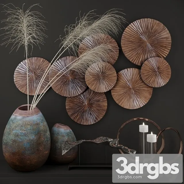 Decorative set Apollo decor and uttermost accessories 3D Model Free