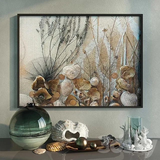 Decorative set "Autumn Sea" 3DModel