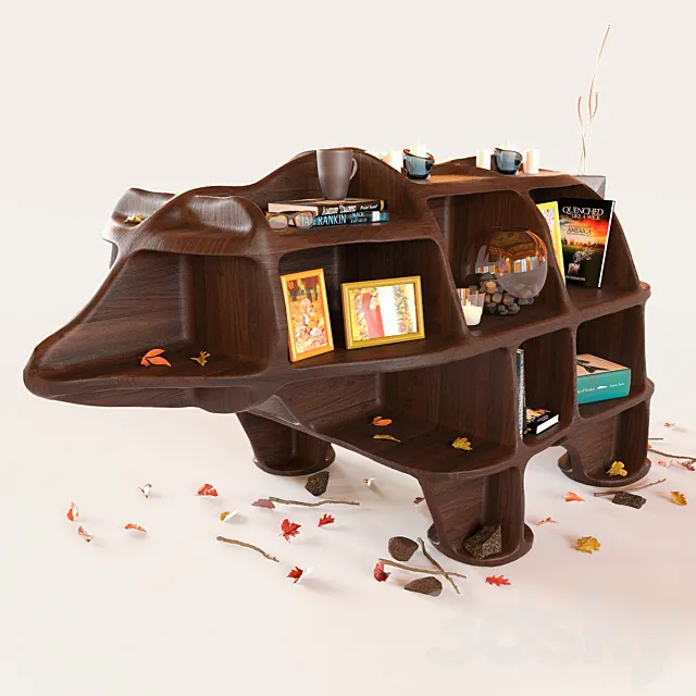 Decorative set - Bear 3D Model