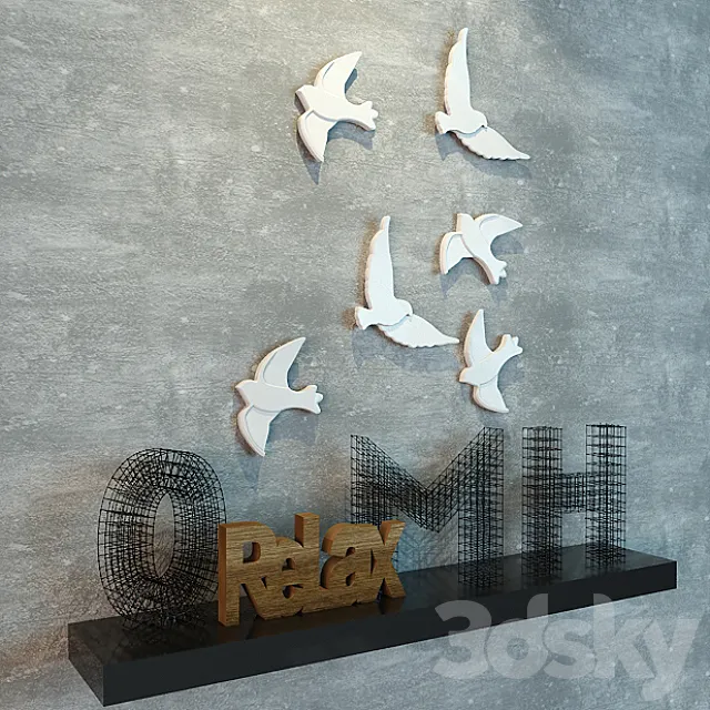 Decorative set Bo Concept 3DModel