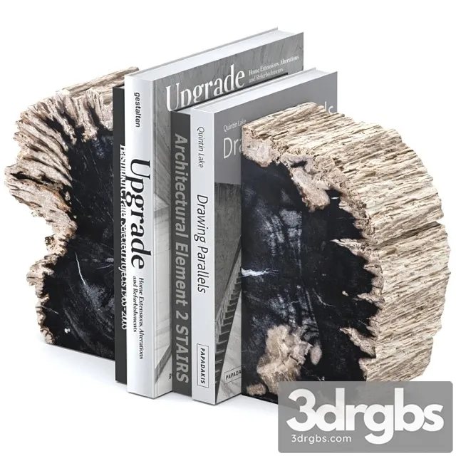 Decorative set Bookend opia 3D Model Free