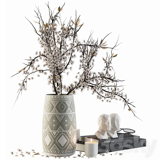 Decorative Set Bouquet - Set 42 3DModel