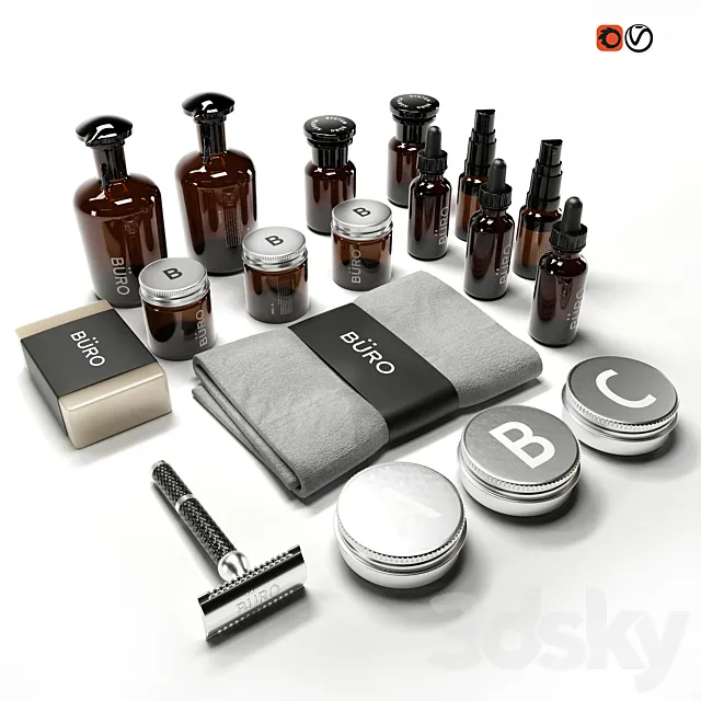 Decorative set BURO 3DModel